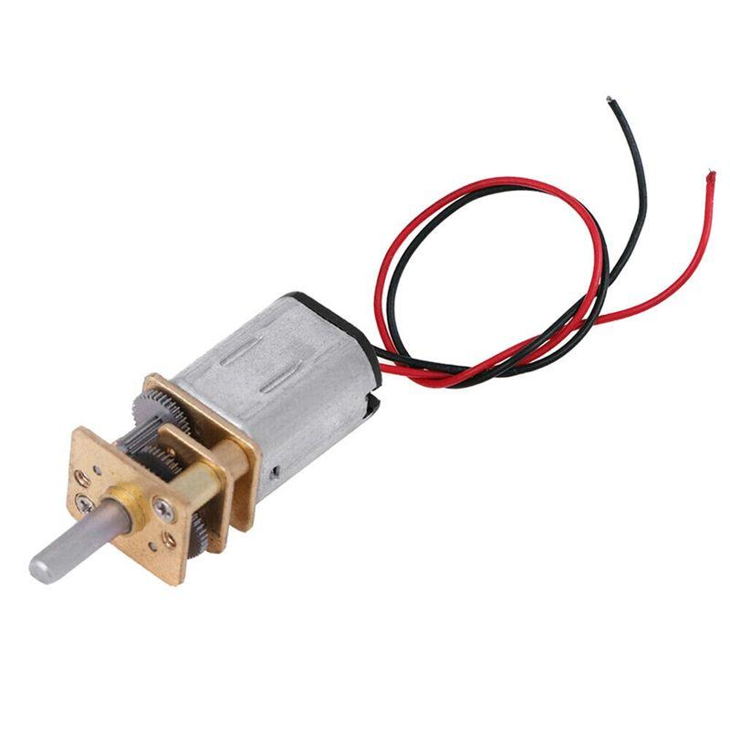 A60ZN20 Mini Micro Metal Gear Motor Set 5Pcs DC 3V-6V Gearwheel Included Full Metal Reducer 60RPM Slow Speed Toymay