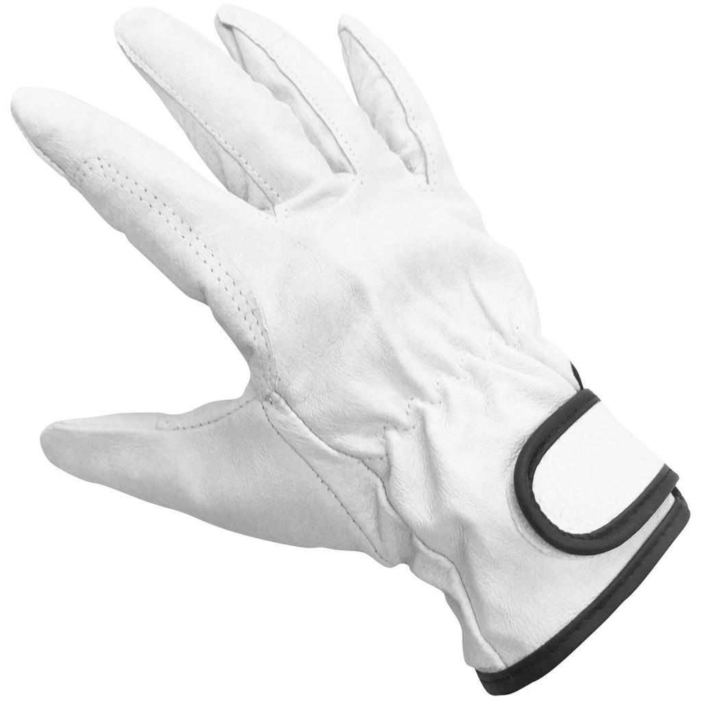 Ace Genuine Pig Leather with Size [ACE] Gloves, Velcro, 3-Pair Set, L, AG527-3P