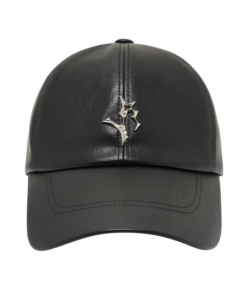 LIBERE Classic Leather Cap / Black