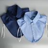 Women's Detachable White Shirt Collar – Decorative, Square, Stand-Up, Cotton, Round Collar for Spring and Autumn.