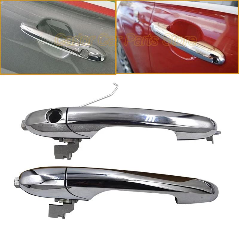 LHD/RHD Chrome Car Outside Door Handle Exterior Handles Left Right 1 Pc for Fiat 500 500C 2007-2018 68069943AC 68069942AB