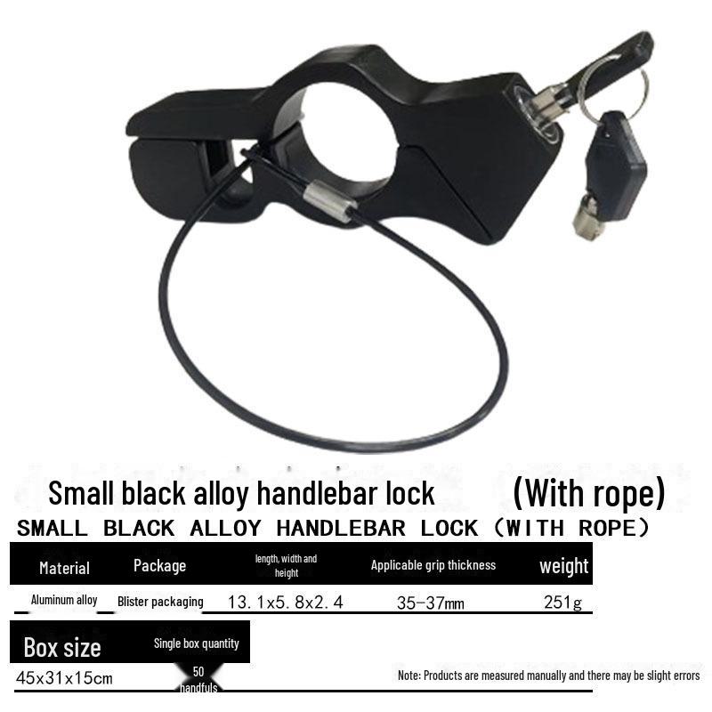Electric Car Anti-Theft Handlebar Lock with Throttle Lock and Horn for Scooters and Motorcycles