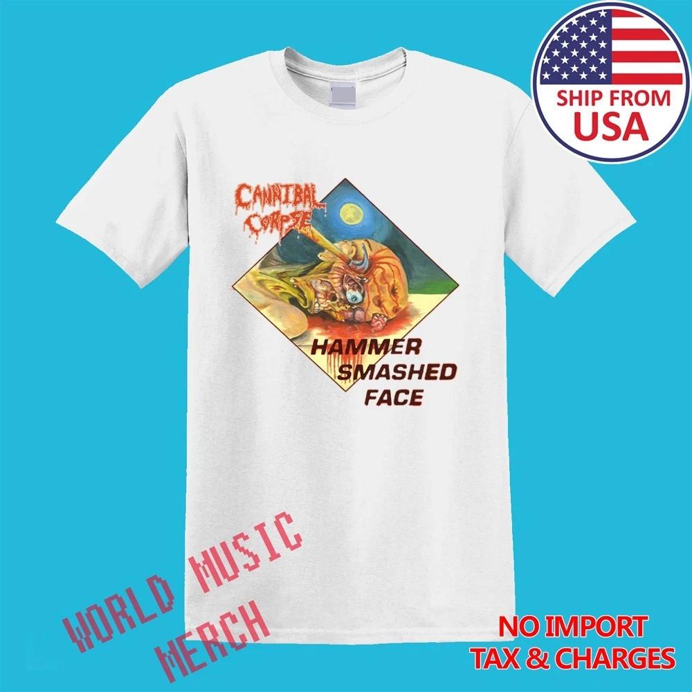 

Cannibal Corpse Hammer Smashed Face Men s White Size S-5XL S