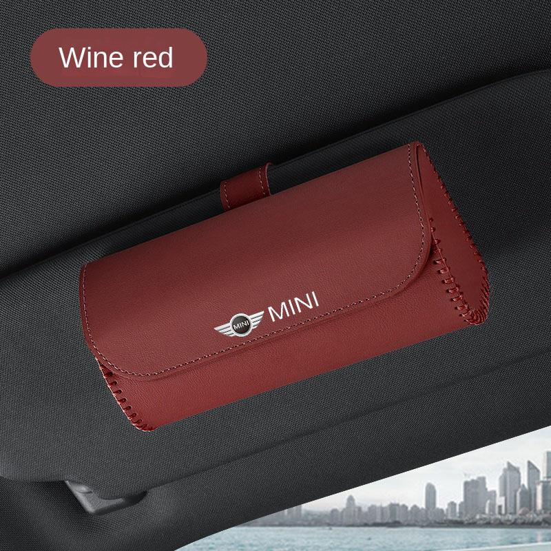 Car Eyewear Organizer Storage Glasses Box For Car Sun Visor Sunglasses Organizer For BMW MINI JCW CLUBMAN COUNTRYMAN CLUBVAN VAN Vision Urbanaut COUPE