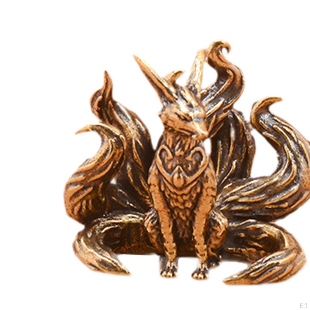 Mini Statue Ornament Unique Collectible Antique Sculpture Tea Pet for Shelf Living Room Home Car
