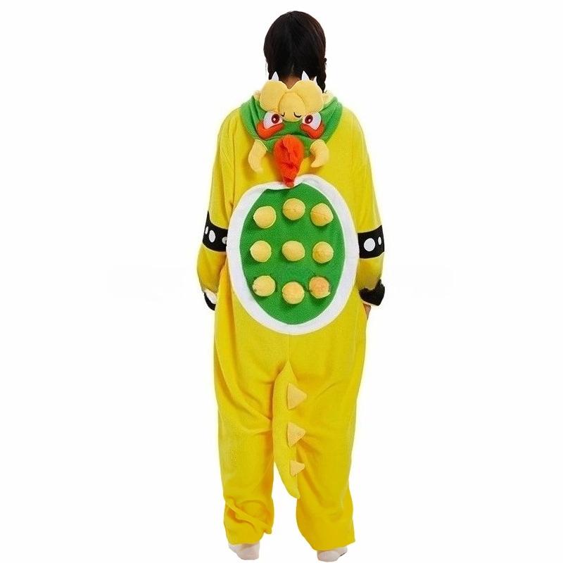 Anime Kigurumi Pyjamas Halloween Onesies For Adults Cartoon Koopa Pajama Cosplay Party Costume Women Jumpsuit Homewear