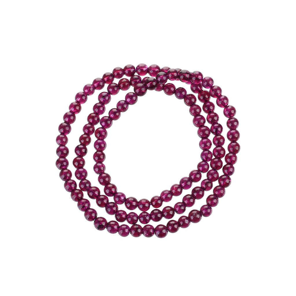 Jewelry Natural Crystal Bracelet Women'S 7A Grade Positive Purple Ice Body Brazilian Purple Teeth Black Bracelet Three Circles Rich Color