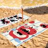 Cartoon Black Cat Cute Towel Quick Drying Beach Towels Are Suitable For Swimming Pools Camping Yoga And The Gym