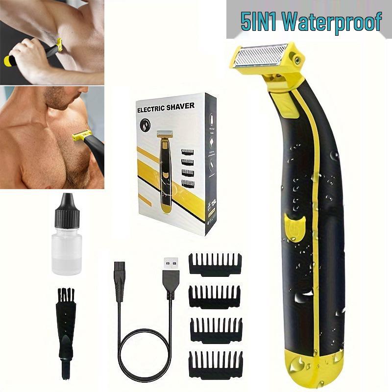 

USB Rechargeable Wet/Dry Full-Body Hair Remover Razor for Men & Women