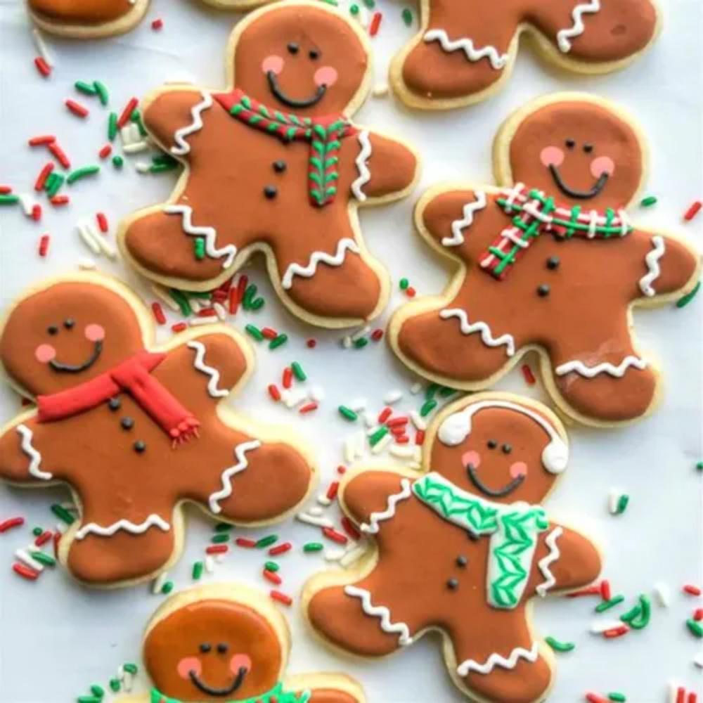 Xmas Theme Biscuit Mould Santa Claus Cake Moulds Christmas Stainless Steel Cookie Cutters  DIY