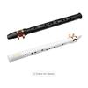 Muslady White Mini Pocket Saxophone Bærbar Little Sax med svart bæreveske Treblåseinstrument
