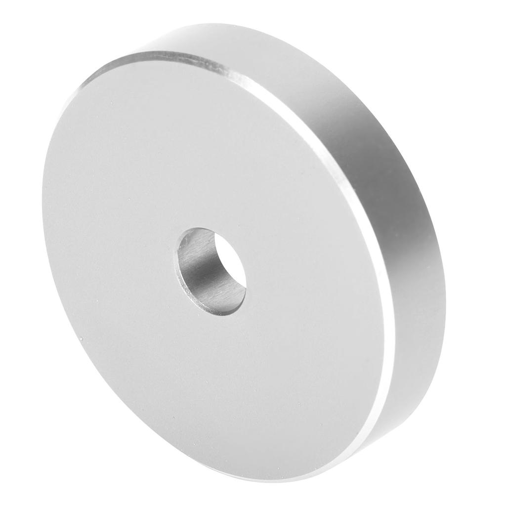 45 RPM Record Turntable Adapter Large Hole Conversion Sheet Vinyl Black Clamp Adapter for Most Big Hole RecordsSilver