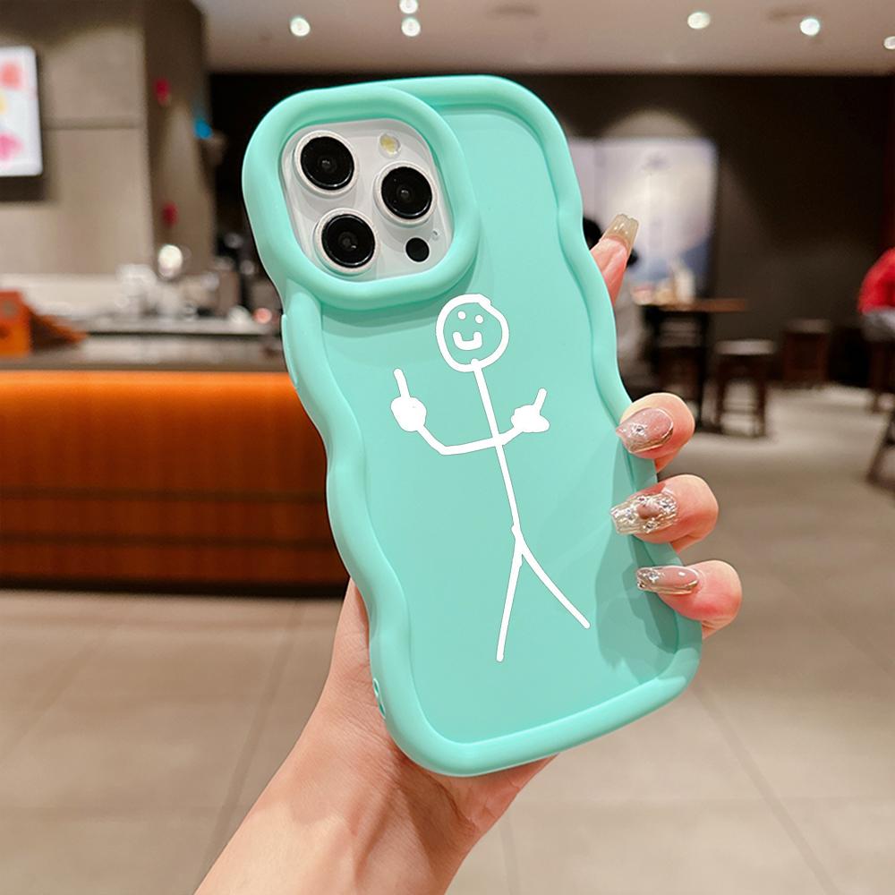 Чехлы для телефонов N79 Cartoon Matchman art Macaron Wavy Edge для iPhone 16 Pro — фото 14