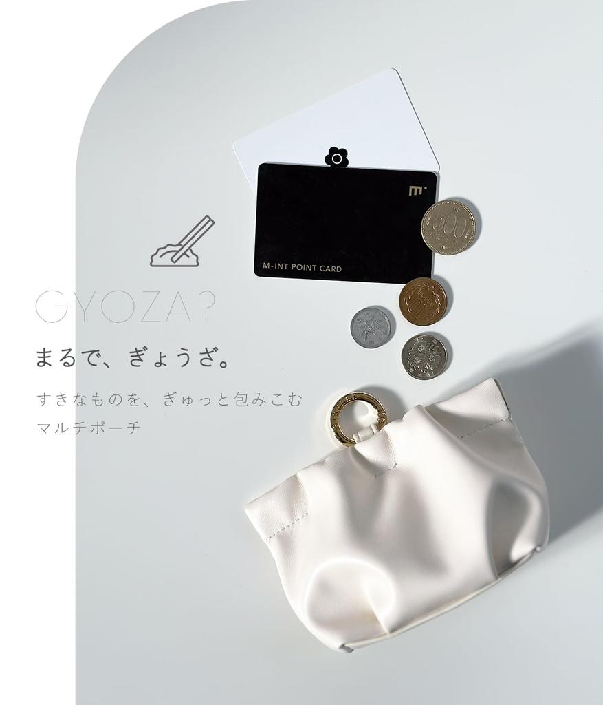 Small Mini Pouch with Spring Closure, Carabiner, Earphones, Drawstring, Cosmetic Pouch, Leather-Look Coin Purse, Palm-Sized, Perfect for Medicines