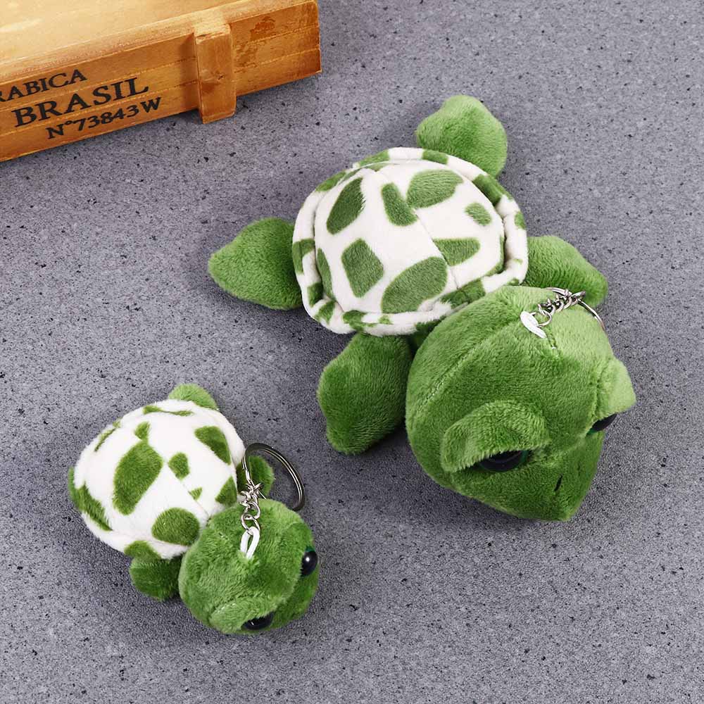 

Bag Pendant 7cm/10cm Auto Animal Keychain Turtle Pendant Plush Key Ring Turtle Doll Keychain 7cm