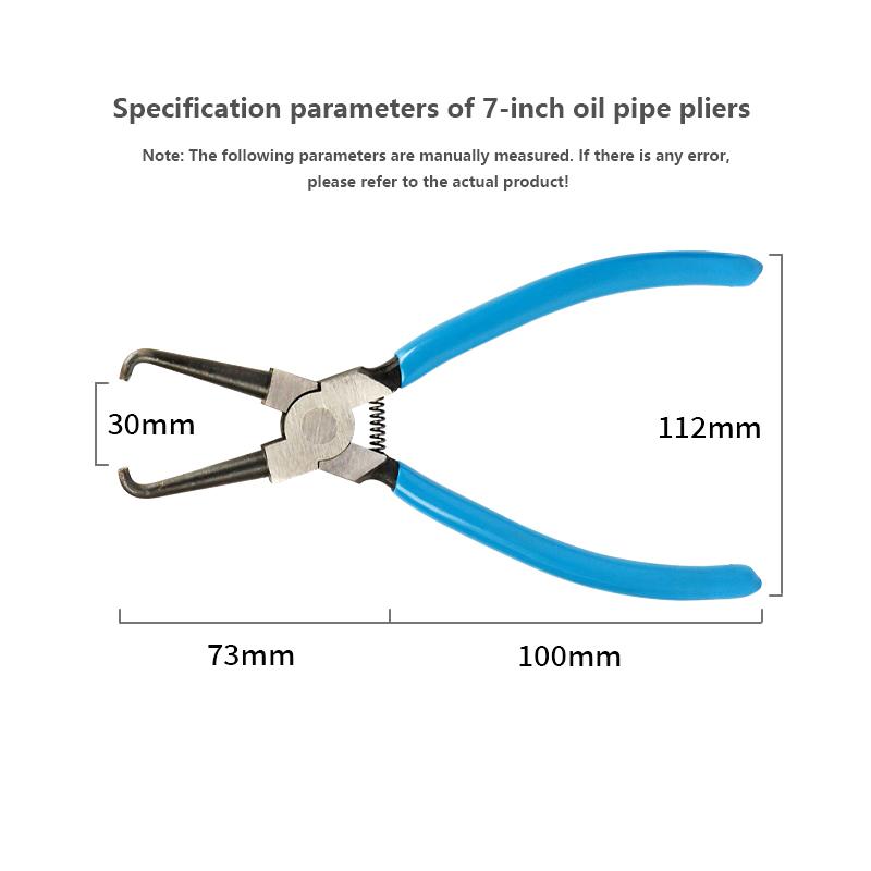 

1 шт. быстросъемные плоскогубцы для ремонта зажимов бензиновых труб, плоскогубцы для соединения фильтров, суппортов, масляных трубок, инструменты для разборки 7 inches