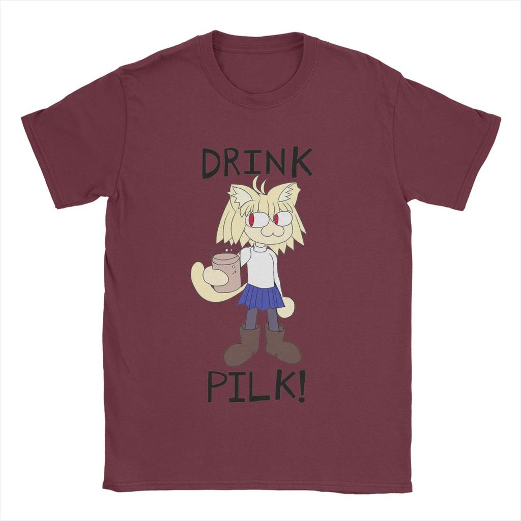 Neco Arc Pilk Men's T Shirts Funny Tee Shirt Short Sleeve O Neck T-Shirts Cotton Summer Clothing