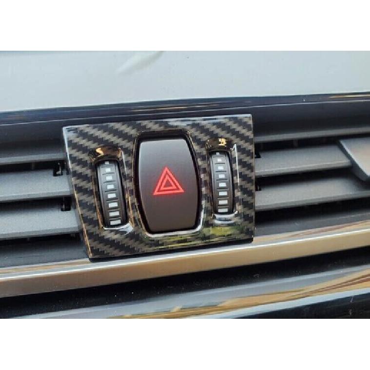 For BMW X2 2018- ABS Carbon Fiber Left And Right Air Outlet Vent Pulley Trim