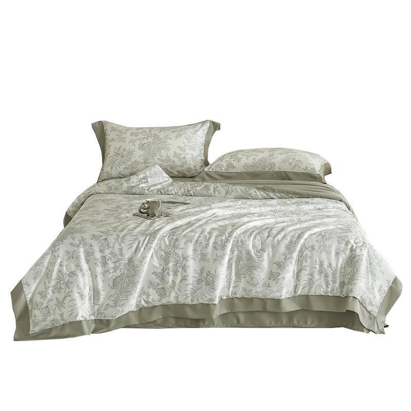 Muji Ice Silk Summer Bedding Set Bedsheet Style 200x230cm