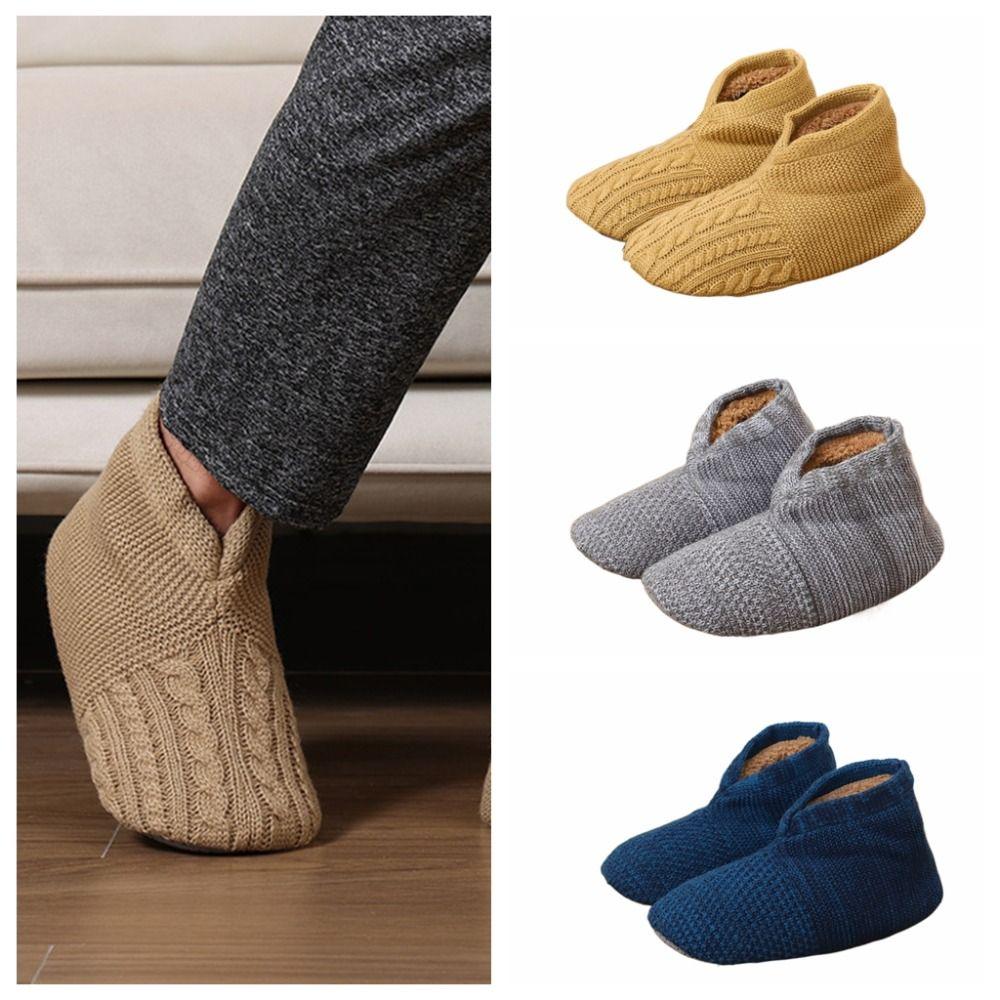Coral Fleece Thicken Plush Socks Non-slip Knitted Sleeping Socks Winter Floor Socks  Men