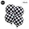 Racing Theme Party Decor Black and White Plaid Wheel Foil Balloon Sport Car Traffic Light Balloon Birthday Racing Party Supplies