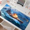 Game Wereld van W-Warships Muismat Antislip Rubberen Rand Vergrendeld Verdikt Laptop Gaming Bureau Mat