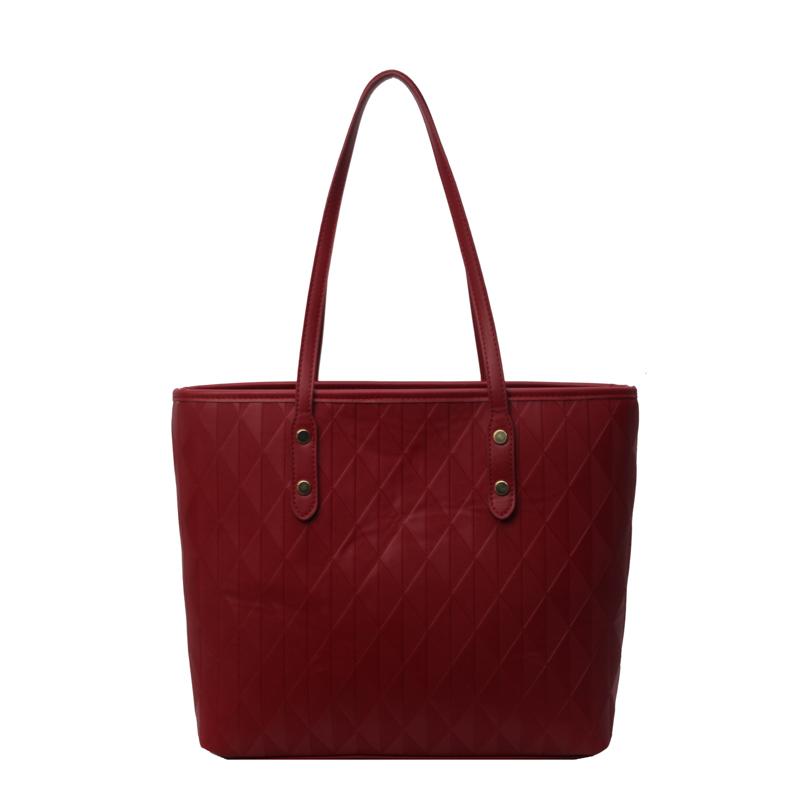 

Сумка Tote Bag Жіноча дорожня сумка під пахвами винний