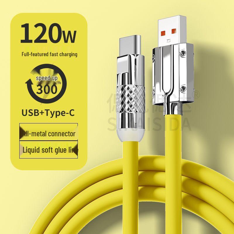 

120W Super Fast Charging Type-C Cable for Huawei, Vivo, OPPO, and Honor