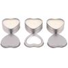 Tinplate Heart Shape Tins Silver/Red/Pink Jewelry Box Creative Heart-shaped Containers  DIY