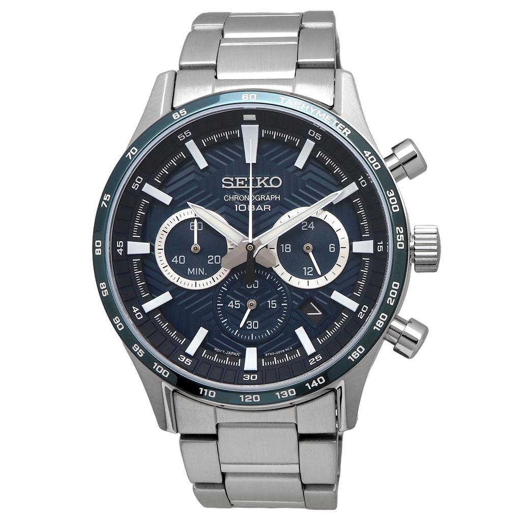 SEIKO ESSENTAILS Chronograph Quartz Watch SSB445P1, Men's (Overseas Model) [ d]
