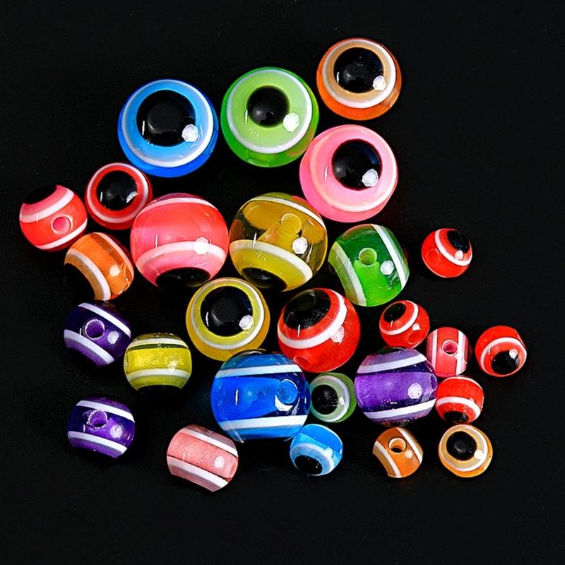 100Pcs Fish Eyes Shaped Beads Fishing Tackle Lures Tool for Lake River Fishing