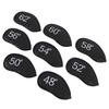 8PCS Wedge Irons Club Head Cover PU Leather Club Iron Headcover 48° 50° 52° 54° 56° 58° 60° 62° Loop