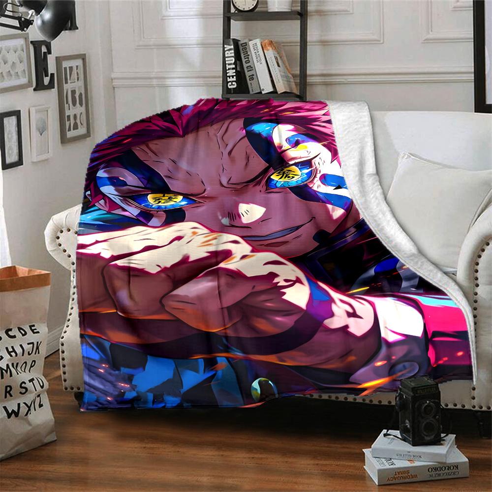1pc Akaza Blanket, Gift, for Men and Women, Soft Blanket, Good for Sofa Bed Couch Travel, Lightweight Flannel Blanket