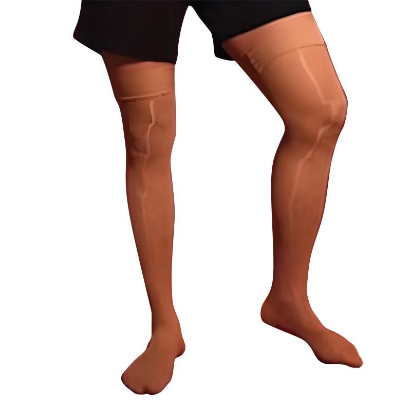 1 Çift Şeffaf Parlak Nefes Alabilir İz Bırakmayan Erkek Şeffaf Ultra İnce Yağ Parlak Çorap Tayt