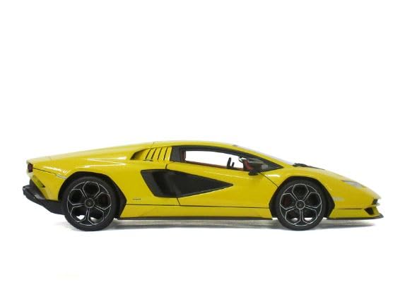 Maisto Lamborghini Countach Yellow Scale Special Edition Model with Display Openable and Working Suspension LPI800-4 1/18 Base, Doors,
