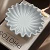 Decorative Bowl With Grooved Ruffle Edge Modern Home Accent Coffee Table Bookshelf Console