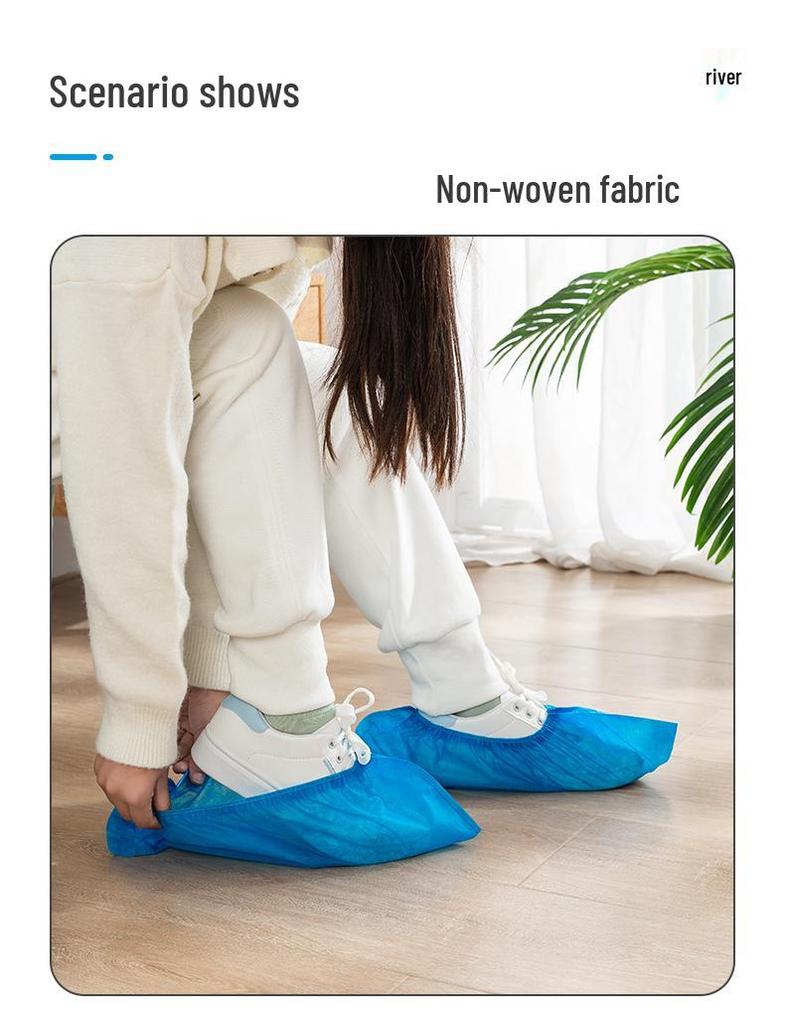 Non-Slip Disposable Shoe Covers for Indoor Use - Durable for Adults, Kids, Students, Home & Office