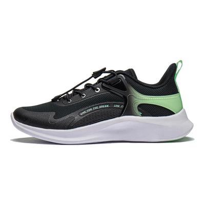 Li Ning Kids Sports Trend Low Top Casual Shoes Kids Casual Shoes Black Green YKCU038-7