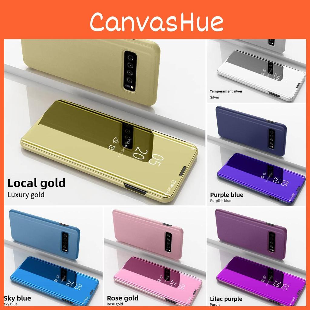 For Samsung Galaxy S20 Fe Mirror Wallet Flip Case Made Of Synthetic Leather For Easy Viewing