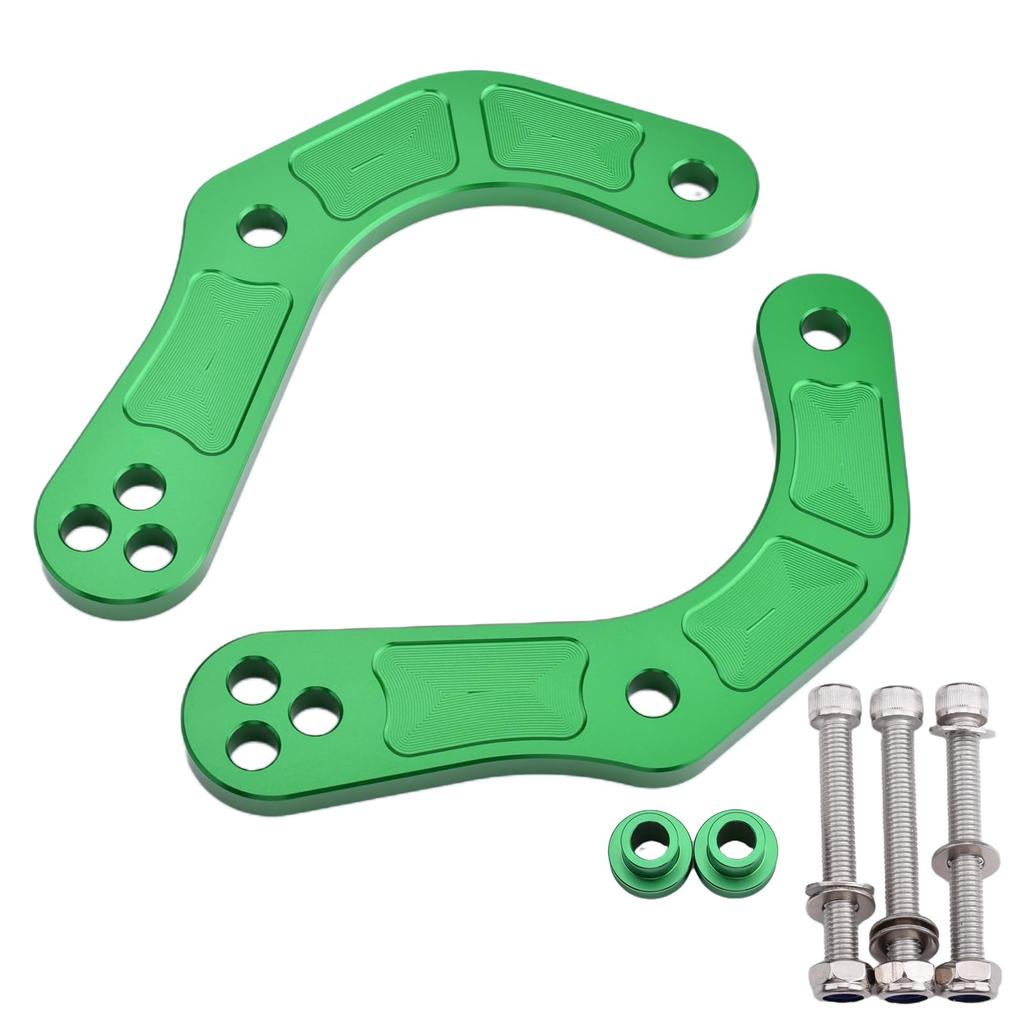 LEDISHUN Motorcycle Lowering Kit for Kawasaki ZX-25R (2020-2023) ZX-4R ZX-4RR (2023+) - Rear Lowering Link Rods (Green) for Improved Ground Reach