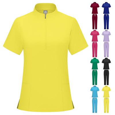 HZMoni Ensemble d'uniforme dentaire unisexe à séchage rapide - Pantalon long