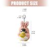Adorable Penguins Keychain for Women Girls Handmade Soft Plush Animal Keyring For Bag Decoration And Keys