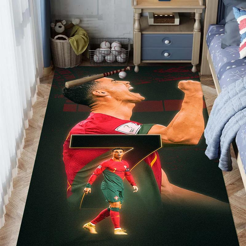 Cristiano Ronaldos Erbe Teppich Wohnzimmer- und Schlafzimmerteppiche Druck Schutzmatte Kunst Fußmatte