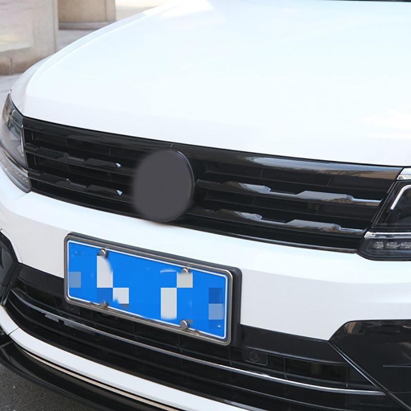 Front Bumper Mesh Center Grille Grill Moulding Strips Cover Trim For Tiguan MK2 2016- Car Styling Decoration Accessories