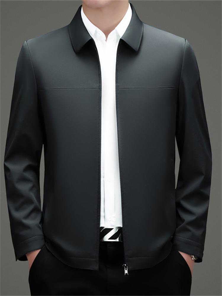 Spring 2026 Men's Lapel Business Jacket - Middle-aged and Dad Style