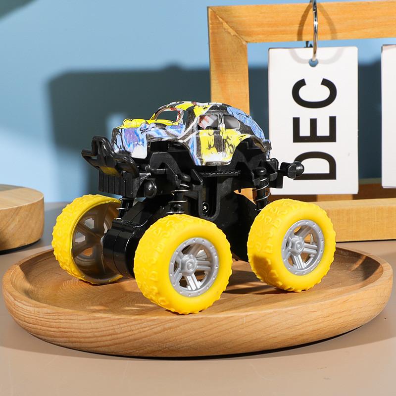 Inertial Off Road Car Toy For Kids With Large Wheels And Artistic Painting
