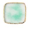 1Pc  Exclusive Nail Resin Palette Gold Edge Agate Flakes Nail Painting Color Palette Nail Display Board Tools