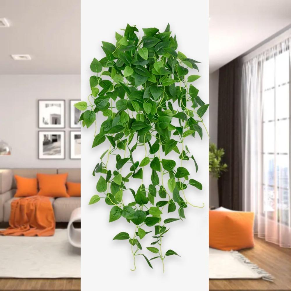 Wall Mounted Artificial Plant Creeper Artificial Ivy Home Garden Decoration  Christmas Decor