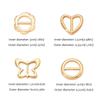 Round Waist Adjustment Fixed Snap Flower Heart Clothing Corner Knotted Buckles Classic   Women
