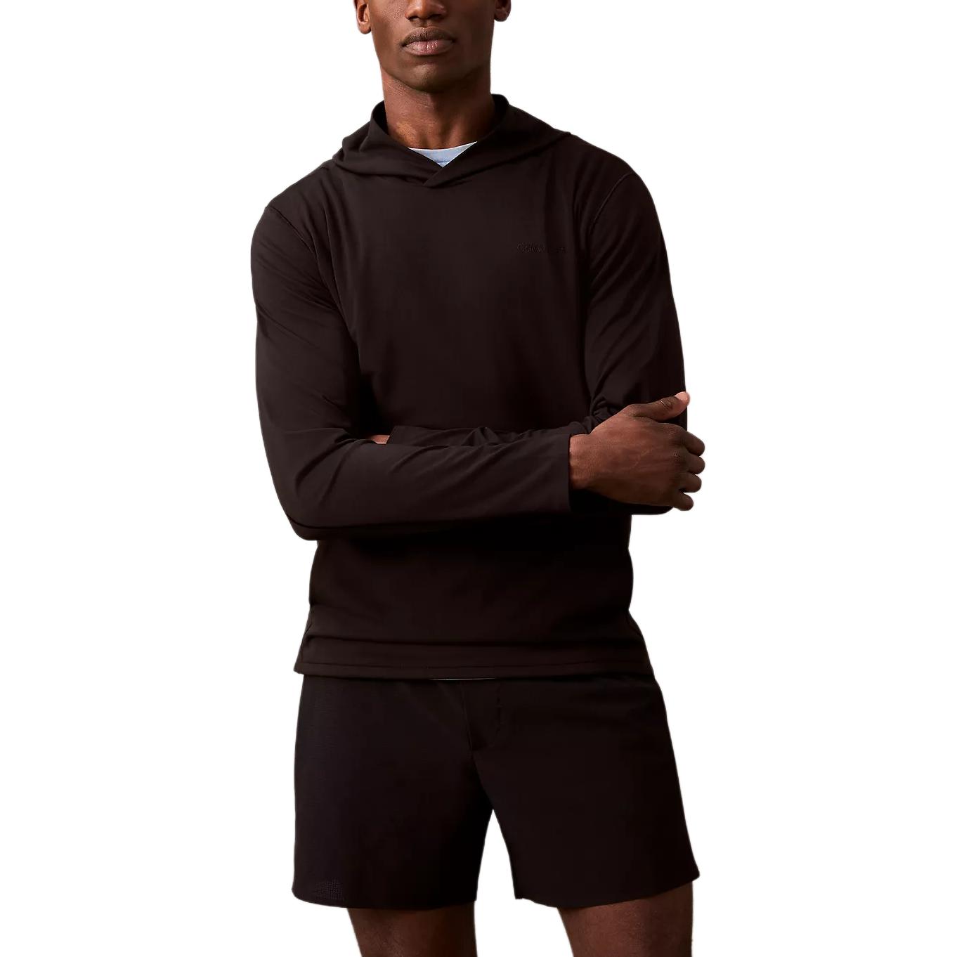 

Calvin Klein Casual Minimalist Comfortable Breathable Hooded Pullover Sweatshirt Men tops Black 407F346-002 S